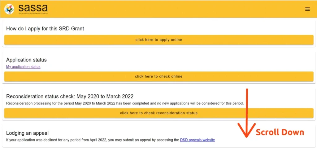 Steps to change SASSA SRD (R350) Banking details