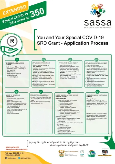 SASSA  SRD online application process