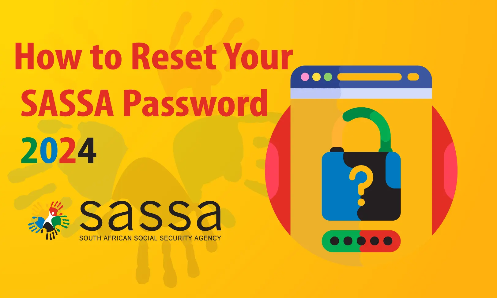 reset your SASSA password